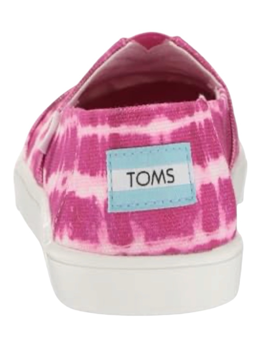 TOMS Pink Tie-Dye Canvas Slip-On Loafers